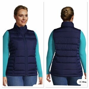 Lands' End Down Puffer Vest 600 Down